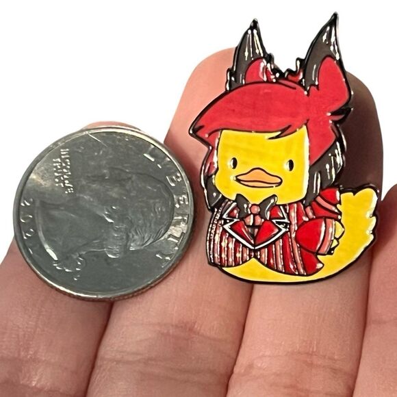 Hazbin Hotel Alastor Rubber Duck Ducky Enamel Pin - Picture 2 of 6
